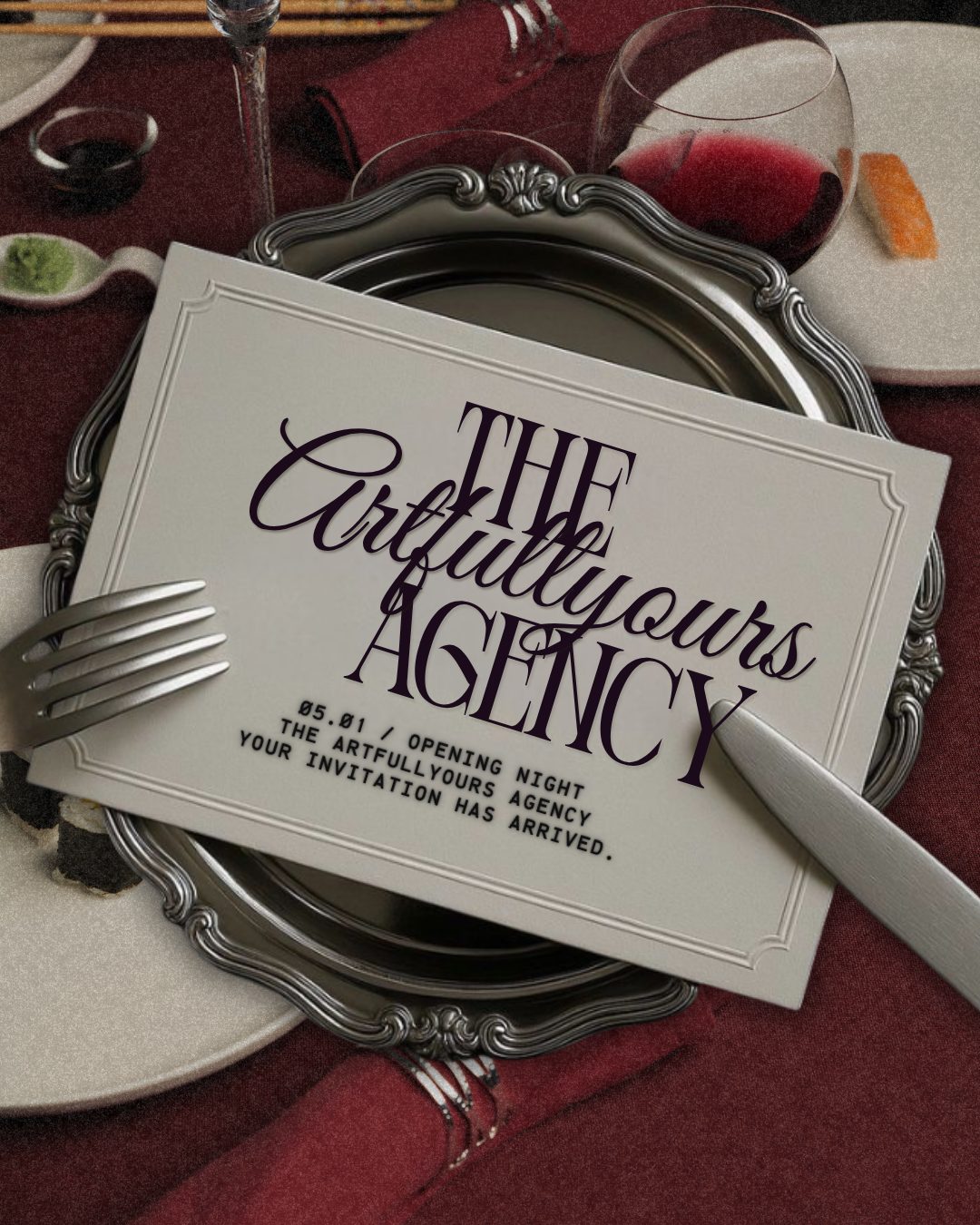 Opening night invitation